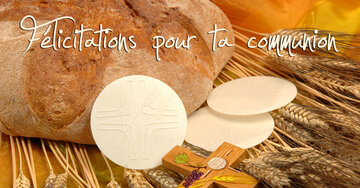 Aperçu de la carte : Félicitations pour ta communion