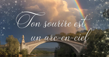 Aperçu de la carte : Ton sourire est un arc-en-ciel