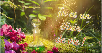 Aperçu de la carte : Tu es un
élixir 
de vie !