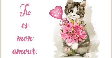 Aperçu de la carte : Tu
es
mon
amour.