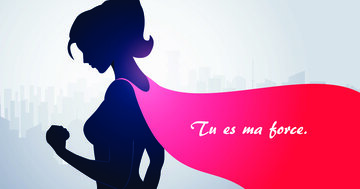 Aperçu de la carte : Tu es ma force.