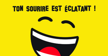 Aperçu de la carte : Ton sourire est éclatant !