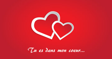 Aperçu de la carte : Tu es dans mon coeur...