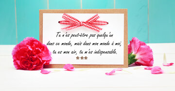 Aperçu de la carte : « Dans mon monde à moi, tu es mon air, tu m'es indispensable... »