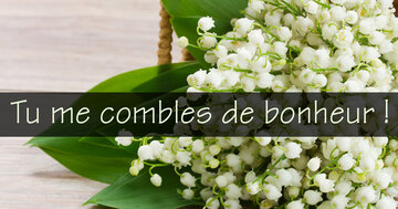 Aperçu de la carte : Tu me combles de bonheur !