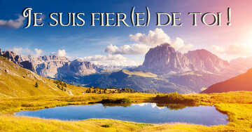 Aperçu de la carte : Je suis fier(e) de toi !