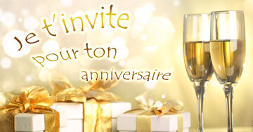 Aperçu de la carte : Je t'invite pour ton anniversaire