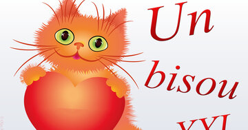 Aperçu de la carte : Un bisou XXL