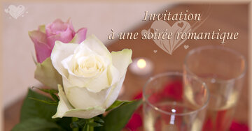 Aperçu de la carte : Invitation à une soirée romantique