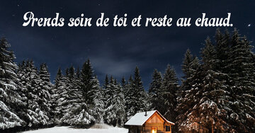 Aperçu de la carte : Prends soin de toi et reste au chaud.