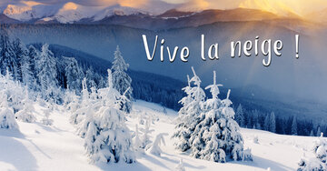 Aperçu de la carte : Vive la neige !