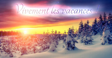 Aperçu de la carte : Vivement les vacances !