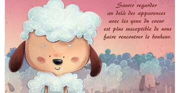 Aperçu de la carte : « Savoir regarder au delà des apparences avec les yeux du coeur... »