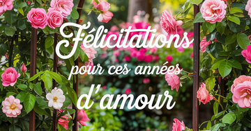 Aperçu de la carte : Félicitations pour ces années d’amour