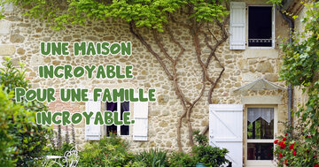 Aperçu de la carte : Une maison incroyable pour une famille incroyable.