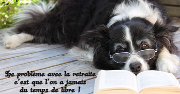 Aperçu de la carte : « Le problème avec la retraite c'est que l'on a jamais du temps de libre... »