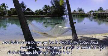 Aperçu de la carte : « Avec toutes les ressources que l'on te connaît, tu sauras profiter de ton repos... »