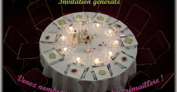 Aperçu de la carte : Invitation générale. Venez nombreux prendre notre crémaillère !