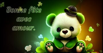 Aperçu de la carte : Bonne fête avec amour.