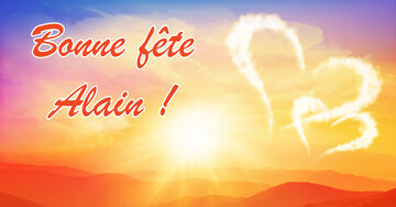Aperçu de la carte : Bonne fête Alain !
