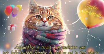 Aperçu de la carte : « Aujourd'hui je tenais à te souhaiter une très belle journée remplie de tout ce qui te fait plaisir... »