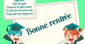 Aperçu de la carte : « Apprendre, faire du sport, découvrir de jolies choses, se faire de nouveaux amis... »