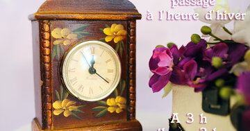 Aperçu de la carte : « Dimanche, passage à l'heure d'hiver, on recule d'une heure... »