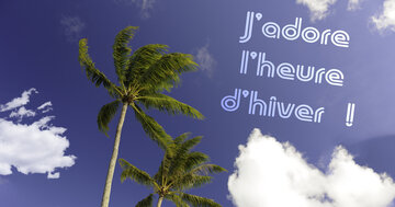 Aperçu de la carte : J'adore l'heure d'hiver