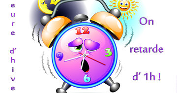 Aperçu de la carte : Heure d'hiver on retarde d'une heure