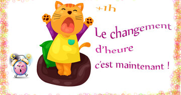 Aperçu de la carte : Le changement d'heure c'est maintenant !
