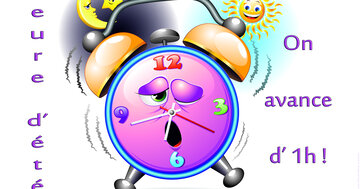 Aperçu de la carte : Heure d'été : on avance d'une heure !