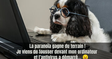 Aperçu de la carte : « Je viens de tousser devant mon ordinateur et l'antivirus a démarré... »