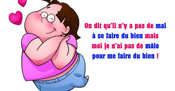 Aperçu de la carte : « On dit qu'il n'y a pas de mal à se faire du bien mais... »