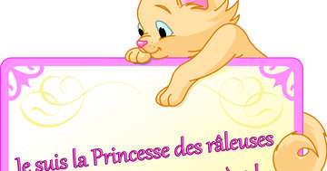 Aperçu de la carte : « Je suis la Princesse des râleuses car la Reine c'est ma mère... »