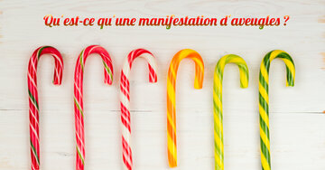 Aperçu de la carte : Qu'est-ce qu'une manifestation d'aveugles ? Un festival de Cannes !