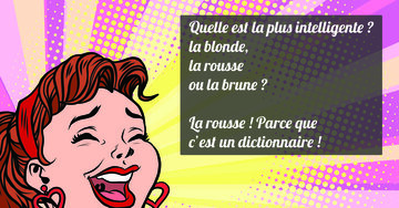 Aperçu de la carte : « Quelle est la plus intelligente ? la blonde, la rousse ou la brune ?... »