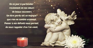 Aperçu de la carte : « En ce jour si particulier reviennent en nos cœurs de beaux souvenirs... »
