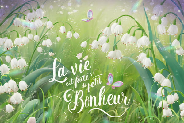 Carte Petits Bonheurs | Citation Positive sur la Vie - JolieCarte