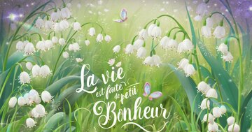 Aperçu de la carte : La vie est faite de petits Bonheur