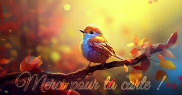 Aperçu de la carte : Merci pour ta carte !