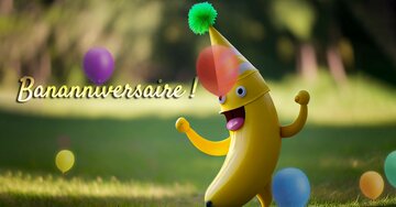 Aperçu de la carte : Bananniversaire !