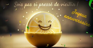 Aperçu de la carte : Sois pas si pressé de vieillir ! Joyeux anniversaire