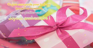 Aperçu de la carte : « Ce jour sera perdu pour toujours... alors profites-en !... »