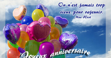 Aperçu de la carte : On n'est jamais trop vieux pour rajeunir.