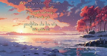 Aperçu de la carte : « À notre âge le stress est mauvais... il ne reste qu'à profiter de la vie... »