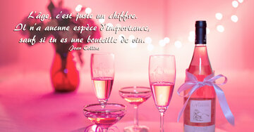Aperçu de la carte : « L'âge n'a d'importance que si tu es une bouteille de vin... »