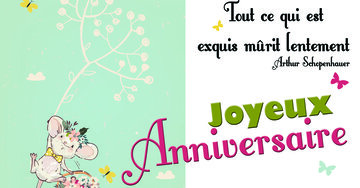 Aperçu de la carte : Tout ce qui est exquis mûrit lentement. Joyeux anniversaire.