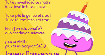 Aperçu de la carte : « Tu t'es réveillé(e) ce matin, tu as levé le bras et crac ! ... »