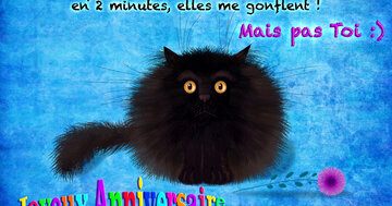 Aperçu de la carte : « Certaines personnes ont un effet levure... elles me gonflent ! Mais pas toi... »