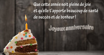 Aperçu de la carte : « Que cette année soit pleine de joie et t'apporte santé, succès et bonheur... »